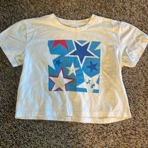 red white and blue under armor top